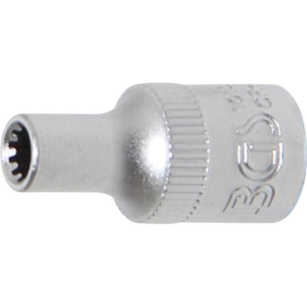 BGS 10104 Socket, Gear Lock, deep, 6,3 mm (1/4") D rive, 4 mm