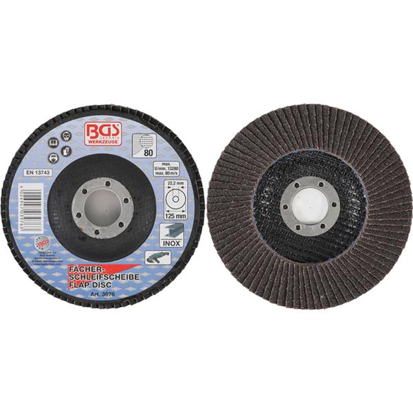 BGS 3976 Flap Disc, Ø 125 mm, K 80 