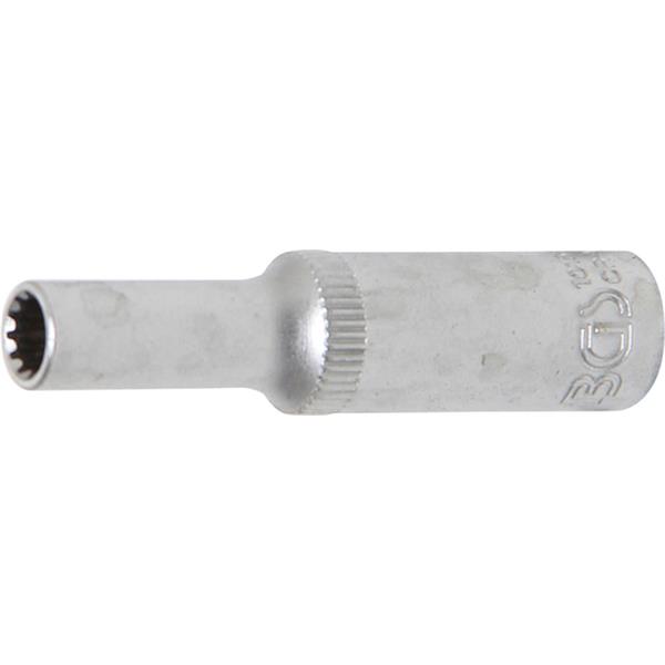 BGS 10155 Steckschlüssel-Einsatz Gear Lock, tief, Antrieb Innenvierkant 6,3 mm (1/4"), SW 5 mm