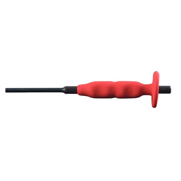 KS-Tools 156.0005 Pin punch with hand protection g rip, round shaft, Ø 5mm