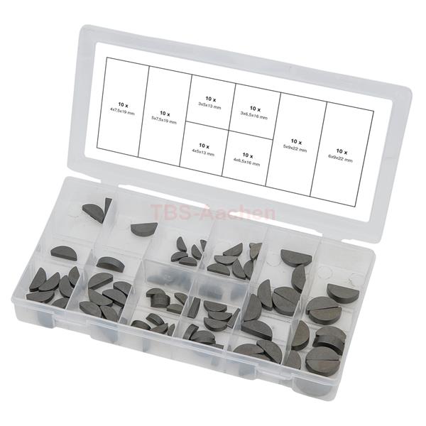 KS-Tools 970.0560 Feather keys assortment, 80 pcs 