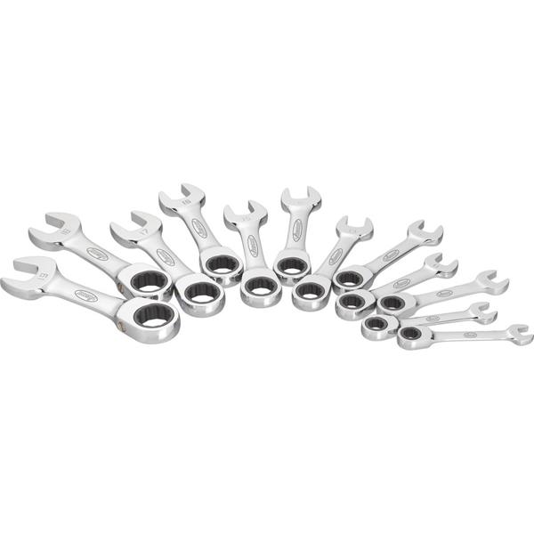 Vigor V2821 Ratcheting-Ring-Combination-Wrench Set