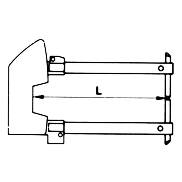 Armpaar 7404 500 mm gerade für Punktschweißzange