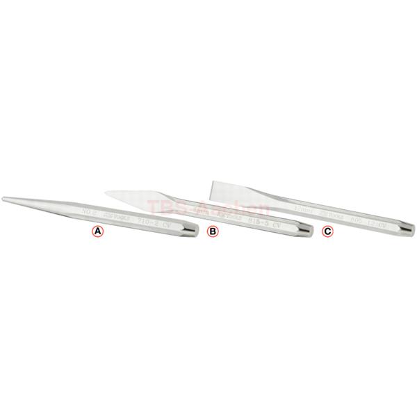 KS-Tools 156.0175 Centre punch, mirror polished, o ctagonal shaft, Ø 5mm