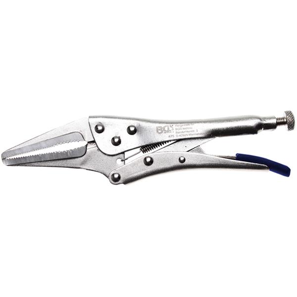 BGS 475 Locking Long Nose Grip Pliers, 225 mm 