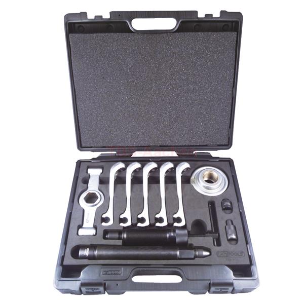 KS-Tools 700.1400 Universal wheel bearing puller a nd drive shaft puller, hydraulic, 11 pcs