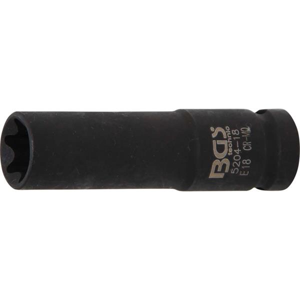 BGS 5204-18 Impact Socket E-Type, deep, 12.5 mm (1 /2") Drive, E18