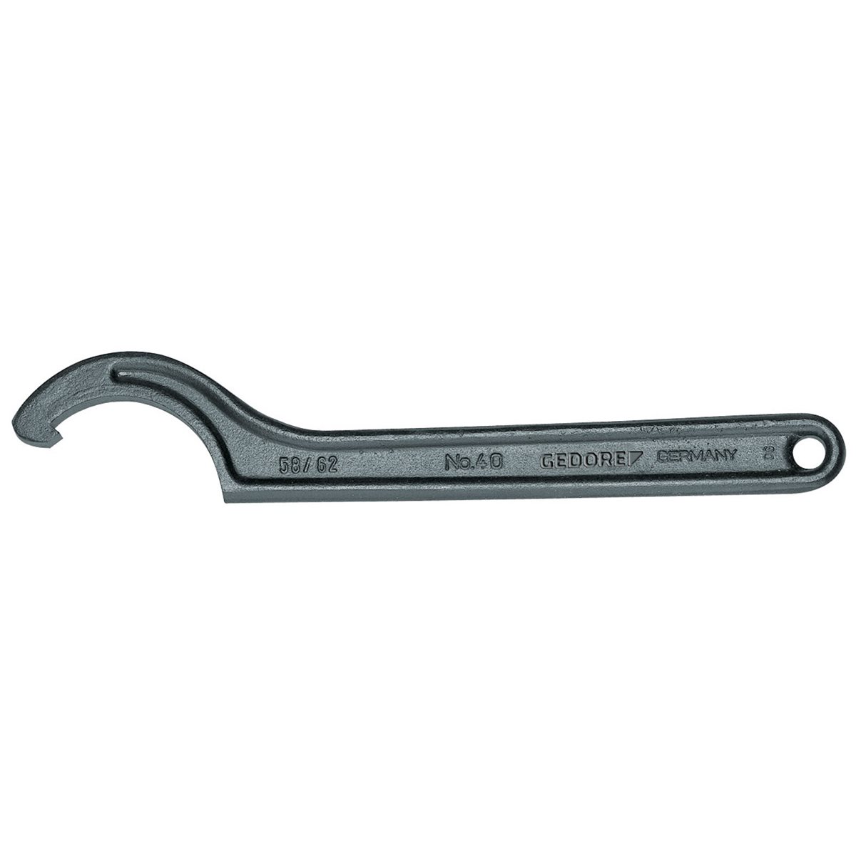 Gedore 40 58-62 Hook wrench with lug, 58-62 mm 