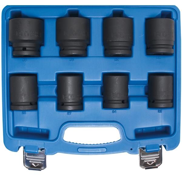 BGS 5240 Impact Socket Set, 20 mm (3/4") Drive, 22 - 38 mm, 8 pcs.