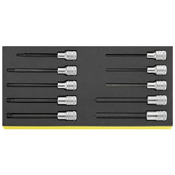 Stahlwille TCS 1054/2054/10 Sockets 1/2" extra dee p set