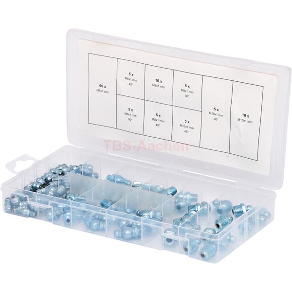 KS-Tools 970.0030 Grease nipple assortment, M6-8-1 0x1.0, 110 pcs