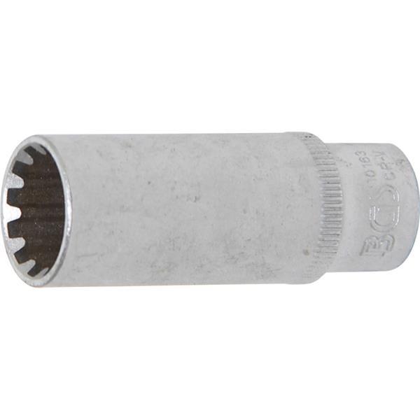 BGS 10163 Socket, Gear Lock, deep, 6.3 mm (1/4") D rive, 13 mm