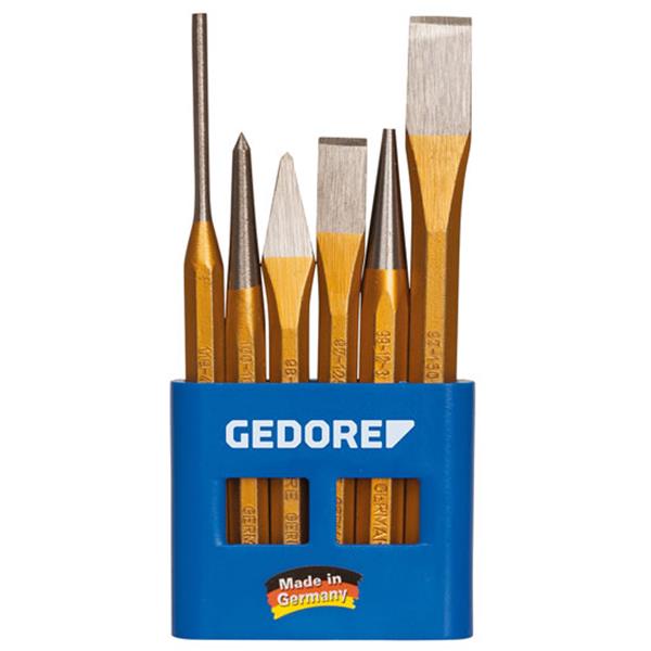 Gedore 106 Chisel and punch set 6 pcs in plastic h older