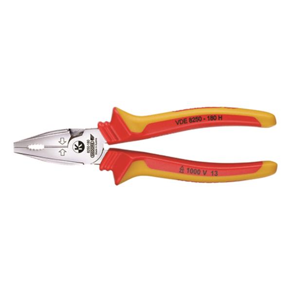 Gedore VDE 8250-180 H VDE Heavy duty combination p liers with VDE insulating sleeves 180 mm