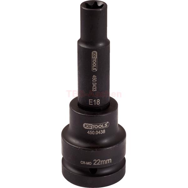 KS-Tools 450.0452 3/4" Kraft-Bit-Stecknuss TX-E, 