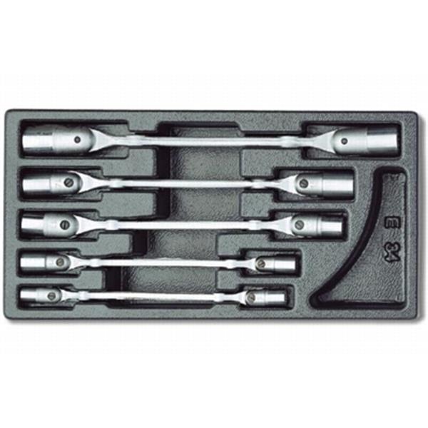 Gedore 1500 ES-34 Swivel head wrench set in 1/3 ES tool module
