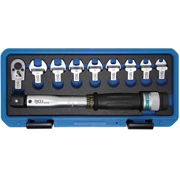 BGS 8856 Torque Wrench Set, 6.3 mm (1/4"), 6 - 30 Nm, 10 pcs.