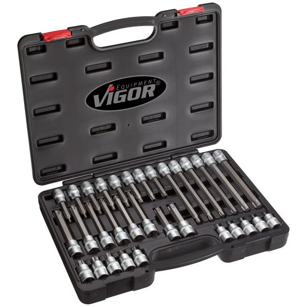 Vigor V1917 1/2&quot; TX screwdriver bit set