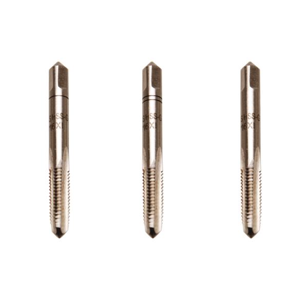 BGS 933 Tap Set, Starter. Plug. Bottoming Tap, HSS -G, M6 x 1.0 mm, 3 pcs.