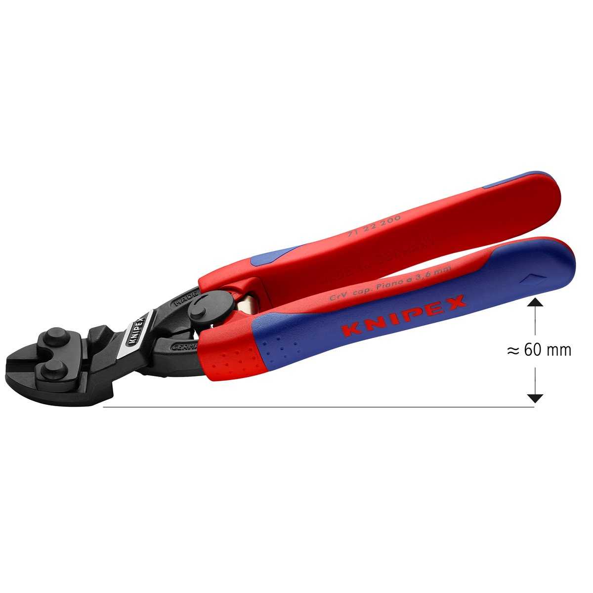Knipex 71 22 200 Kompakt-Bolzenschneider Cobolt F2 