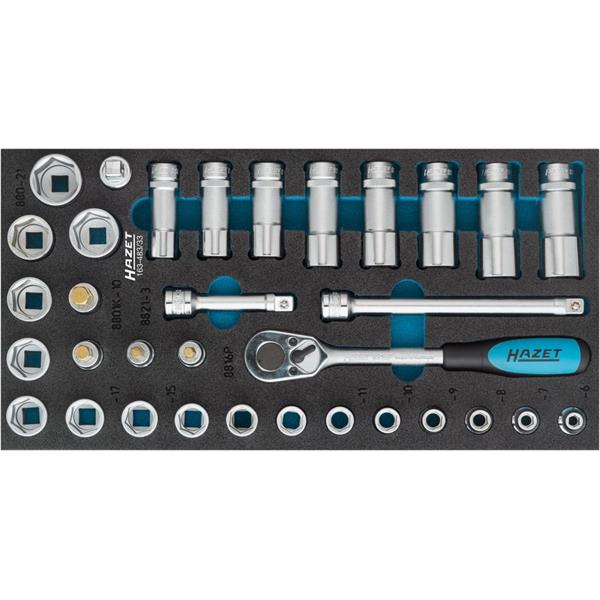 Hazet 163-483/33 Socket set 3/8&quot;, 33-pieces