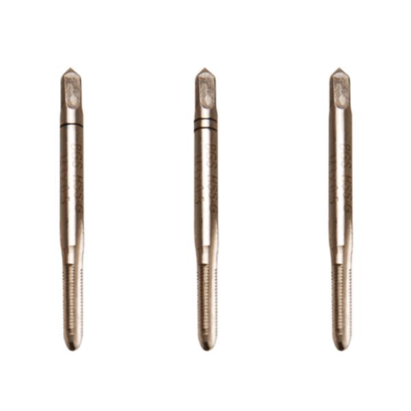BGS 931 Tap Set, Starter. Plug. Bottoming Tap, HSS -G, M4 x 0.7 mm, 3 pcs.