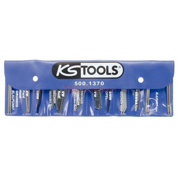 KS-Tools 500.1370 Radio De-Montage-Satz,18-tlg. 
