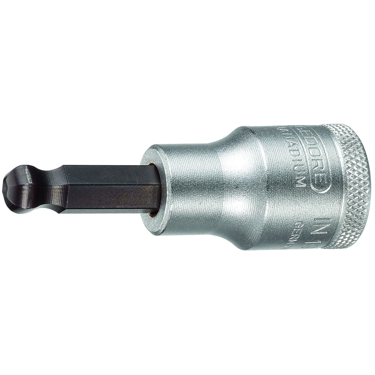 Gedore IN 19 K 12 Screwdriver bit socket 1/2" ball -end in-hex 12 mm