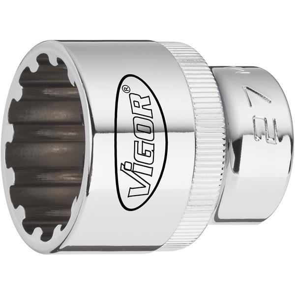 Vigor V1985 1/4&quot; multiprofile socket, 12 mm