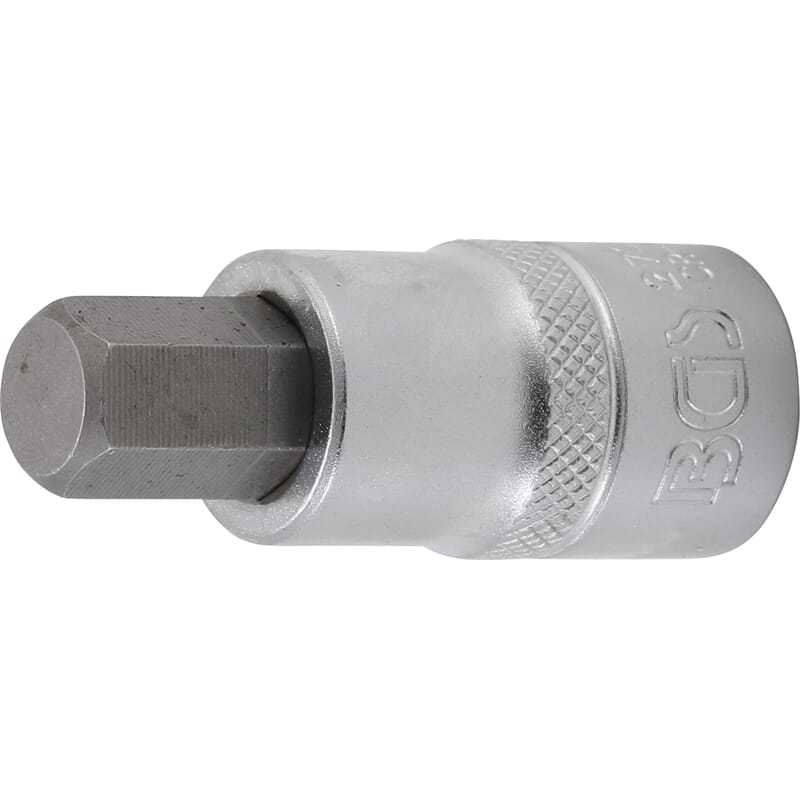 BGS 2737 Bit Socket, length 55 mm, 12.5 mm (1/2") Drive, internal Hexagon 15/32"