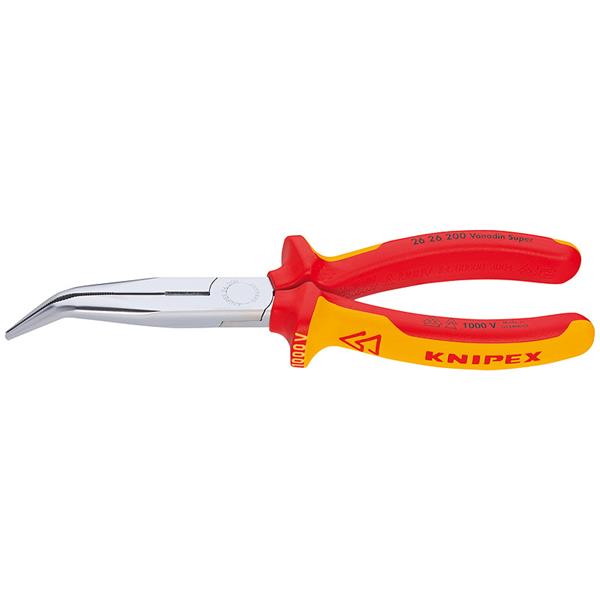 Knipex 26 26 200 SB Flachrundzange mit Schneide 