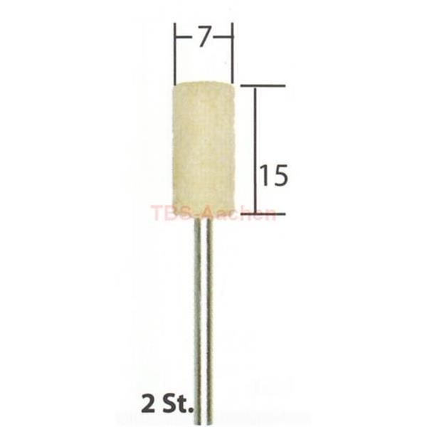 Proxxon 28802 Filzpolierstift, Zylinder, 2 Stück