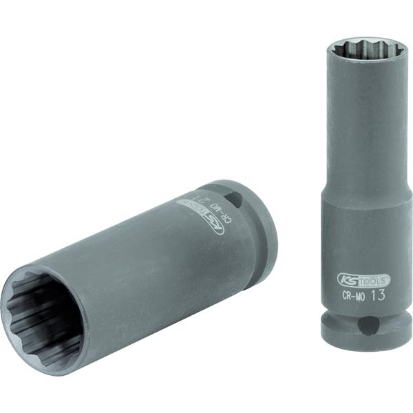 KS-Tools 515.0942 1/2" 12 point impact socket, lon g, 10 mm