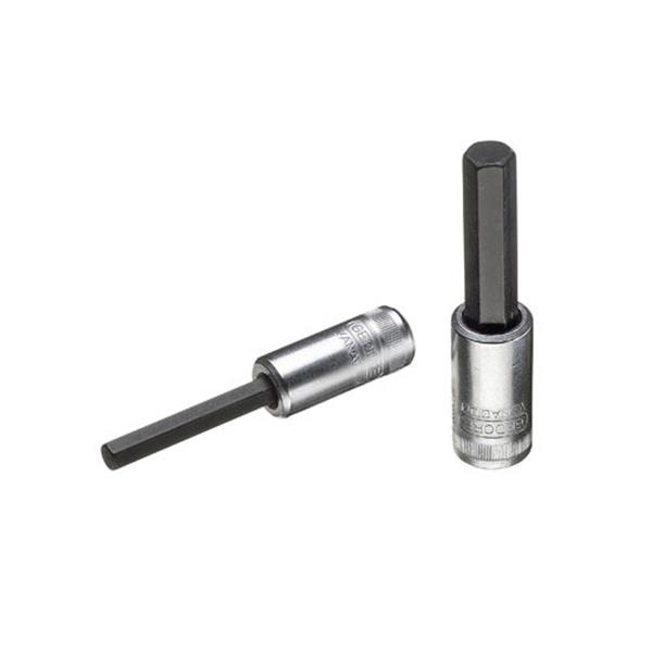 Gedore IN 20 L 5-60 Screwdriver bit socket 1/4" lo ng, hex 5 mm