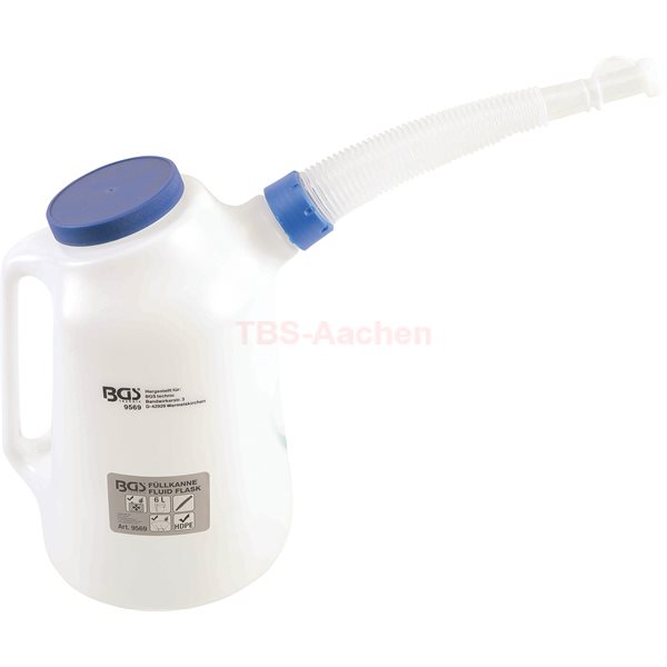 BGS 9569 Fluid Flask with flexible Spout and Lid, 6 L