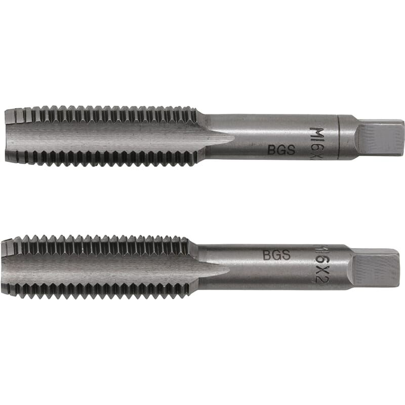 BGS 1900-M16X2.0-B Tap Set, Starter & Plug Tap, M1 6 x 2.0 mm, 2 pcs.
