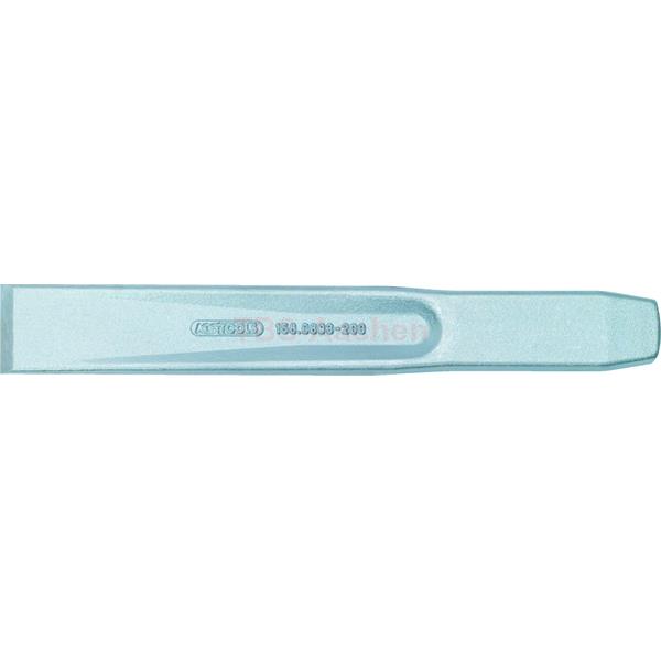 KS-Tools 156.0693 Flat chisel, oval, 200x27mm, sil ver