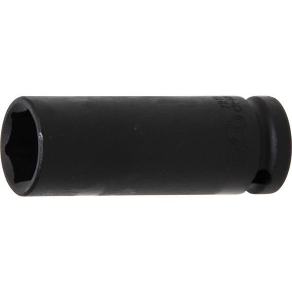 BGS 7219 Kraft-Steckschlüssel-Einsatz Sechskant, t ief, Antrieb Innenvierkant 12,5 mm (1/2"), SW 19 m