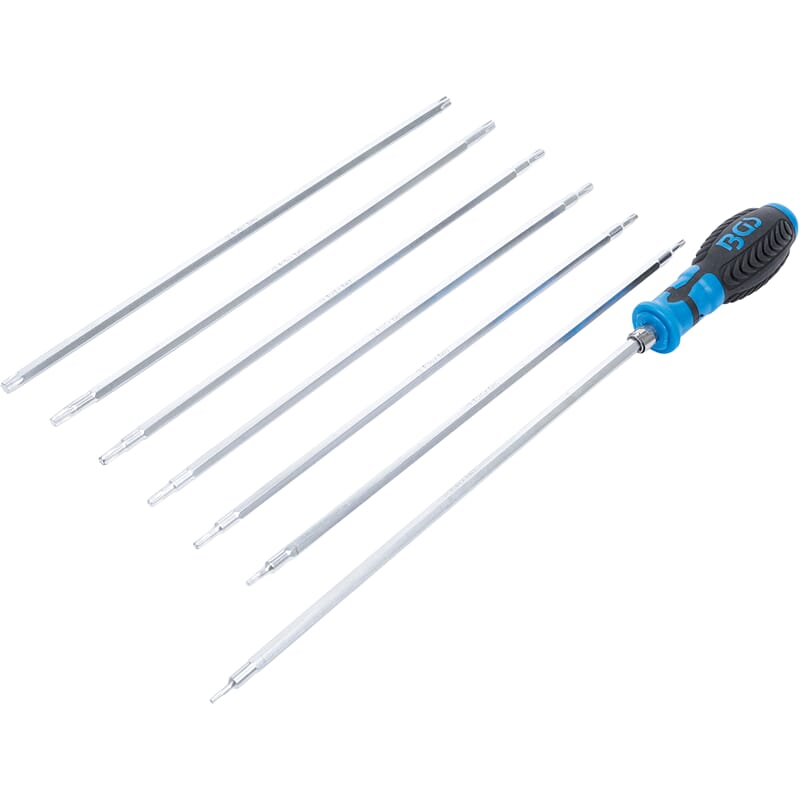 BGS 2326 Screwdriver Set with interchangeable Blad es, T-Star (for Torx) / T-Star tamperproof (for To