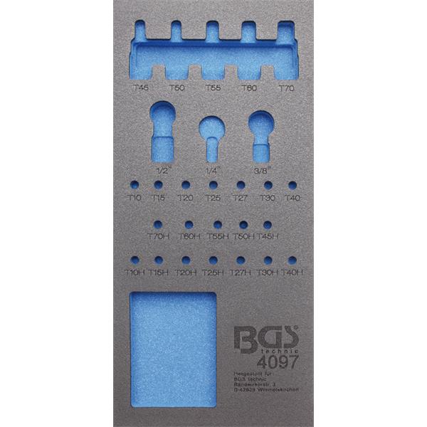 BGS 4097-1 Werkstattwageneinlage 1/3, leer, für Ar t. 4097
