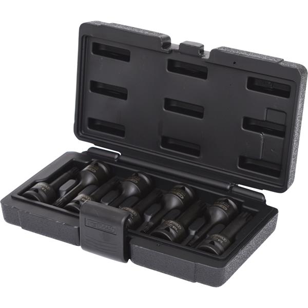 KS-Tools 911.0944 1/2" Impact bit socket set for s pline(XZN) screws, 9 pcs