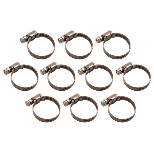 BGS 8095-30x45 Hose Clamps, Stainless, 30 x 45 mm, 10 pcs.