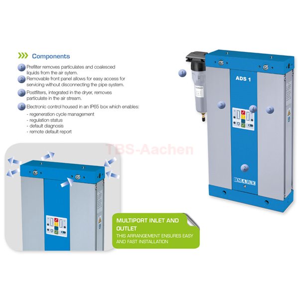 Mark Adsorptionstrockner ADS 15- 1500l/min 90 m³/h