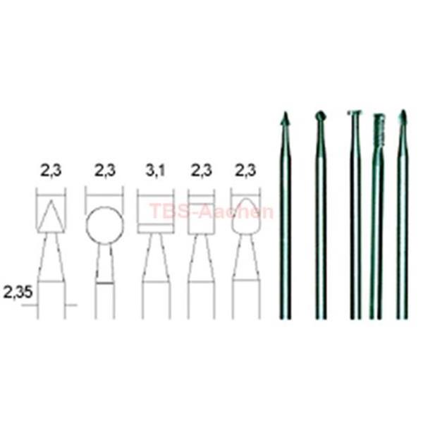 Proxxon 28710 Feinfräsersatz 5-teilig