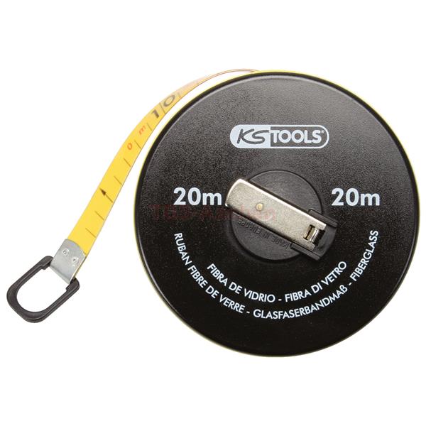 KS-Tools 300.0040 Enclosed glassfibre tape measure , 10m