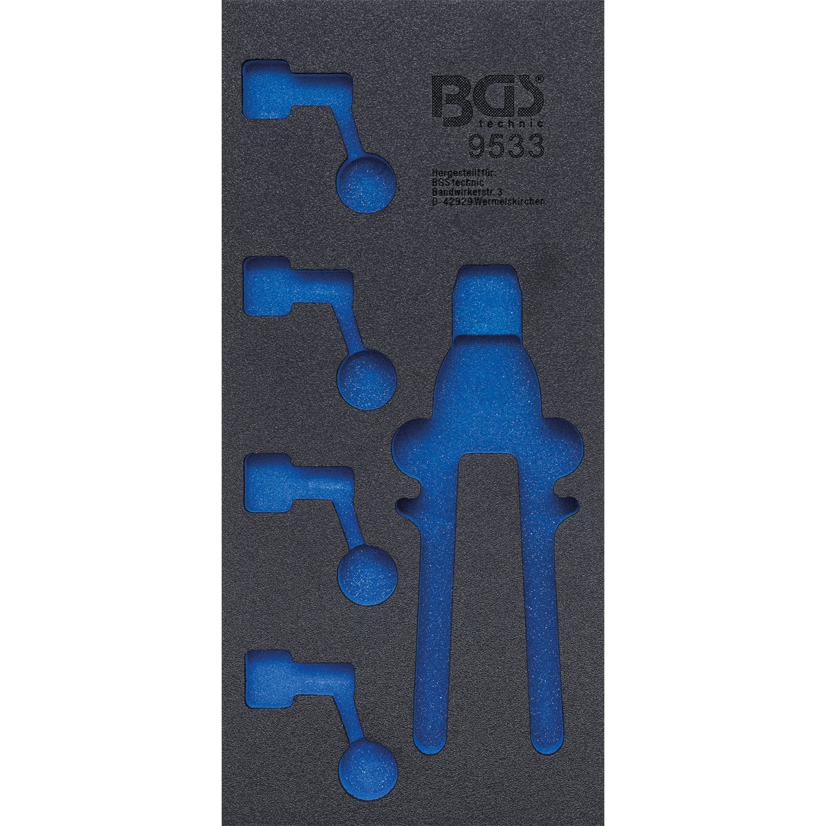 BGS 9533-1 Brake Line Clamps Set, 4.75 mm (3/16"), 4 pcs.