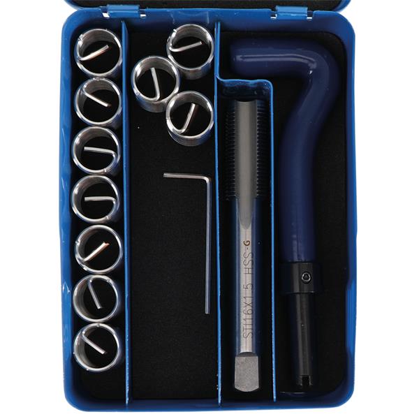 BGS 9432 Thread Repair Kit, M16 x 1.5 mm, 12 pcs. 