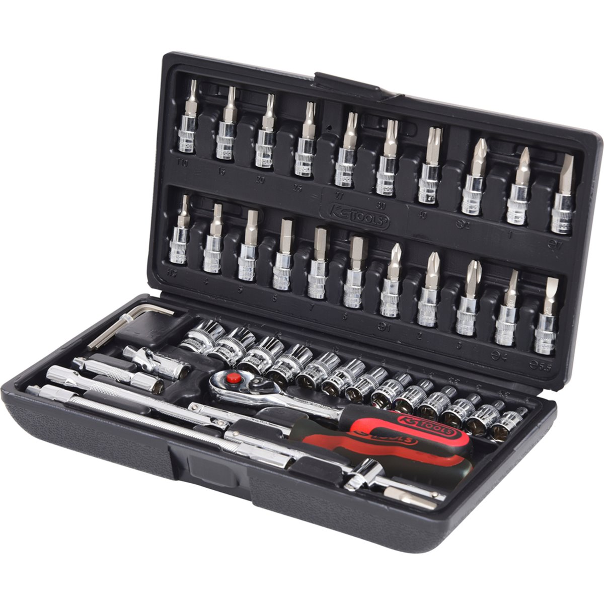 KS-Tools 918.0648 1/4" CHROME+Socket Set, 48 pcs 