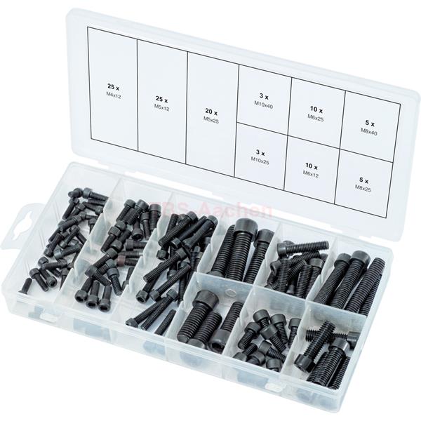 KS-Tools 970.0390 Hexagon screws assortment, metri c, 106 pcs