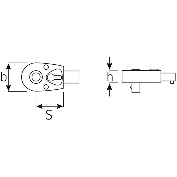 Stahlwille 725QR/4 QuickRelease-Einsteckknarre